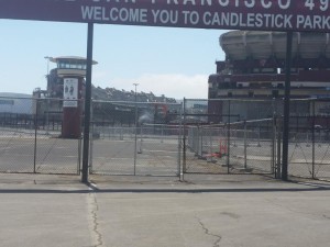 Candlestick Crumbles view from cracked parking lot